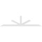 Ekena Millwork Saratoga Architectural Grade PVC Gable Bracket, 108"W x 27"H x 4"D x 4"F, 6/12 Pitch GBP108X27X0404SAR00 - alternate 2